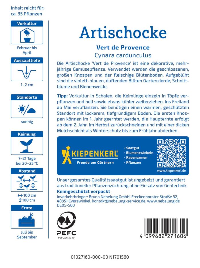 Artischockensamen Vert de Provence – Bild 2